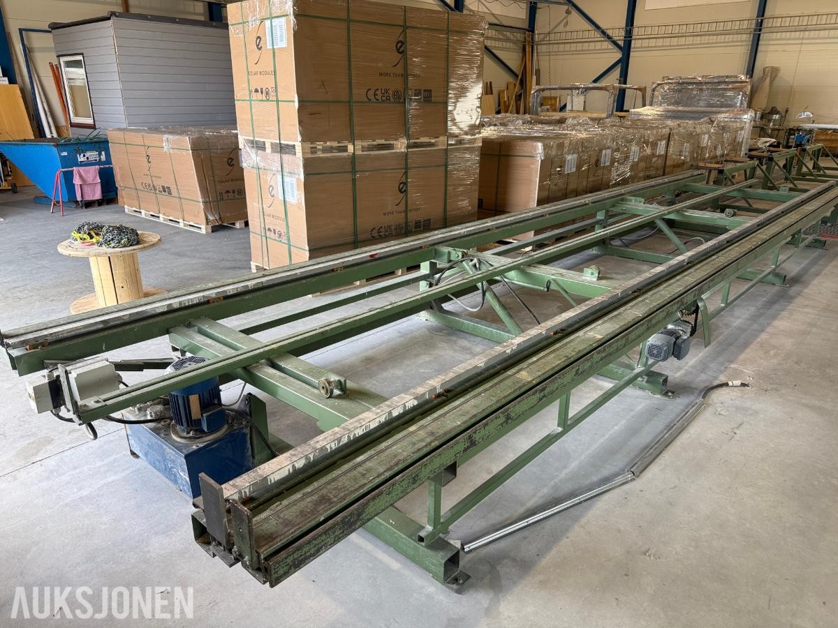 Hydraulisk butterfly-/vendeanlegg for veggelementer